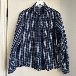 Indigo Plaid Tailor Vintage Button Down Shirt